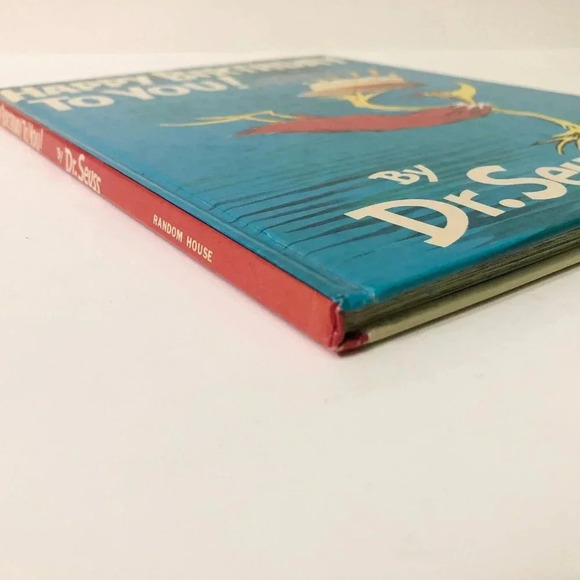 Vtg 1959 Happy Birthday To You by Dr Seuss Hardcover Random House  Book - Picture 4 of 16